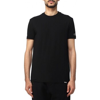 Vêtements Homme T-shirts & Polos Dsquared T-shirt  col rond avec logo emblmatique Noir