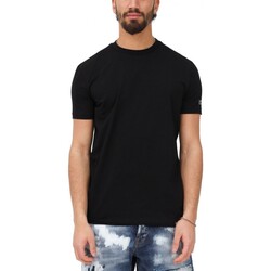 Vêtements Homme T-shirts manches longues Shein Dsquared Soyez le T-shirt de couleur dicne Noir