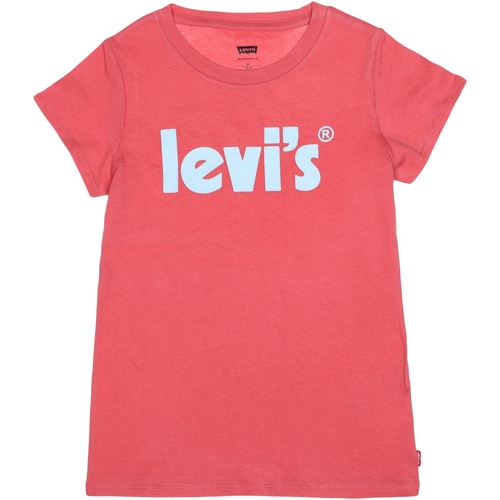Vêtements Fille T-shirts manches courtes Levi's Tee shirt fille col rond Rose