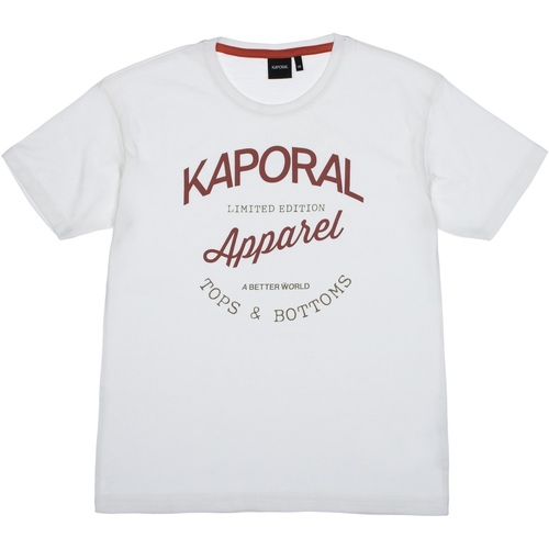 Vêtements Garçon T-shirts manches courtes Kaporal Tee Shirt Garçon manches courtes Blanc