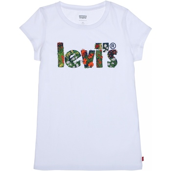 Vêtements Fille T-shirts manches courtes Levi's Tee shirt fille manches courtes Blanc