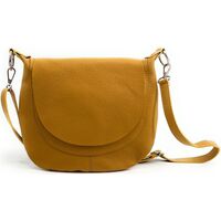 Clara leather clutch bag Blu
