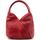 Sacs Femme Sacs porté épaule prada prada signaux triangle logo flap tote item MANDALAY Rouge