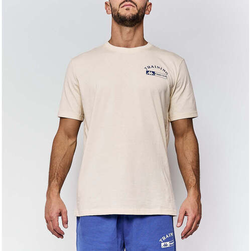 Vêtements Homme Bottines / Boots Kappa T-shirt  Shu Organic Authentic Blanc