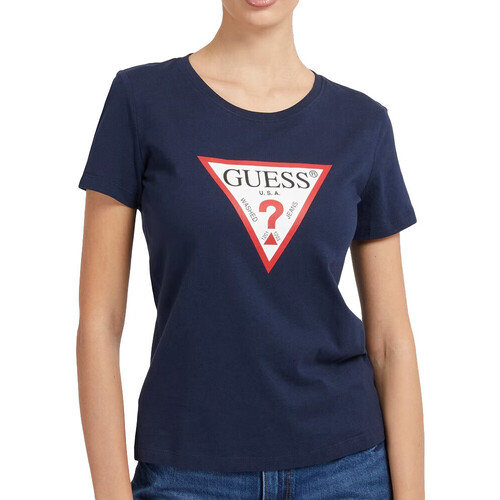 Vêtements Femme T-shirts manches courtes Guess W1YI1B-I3Z11 Bleu