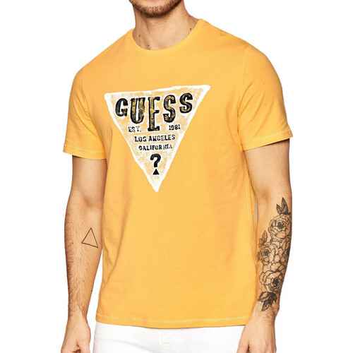 Vêtements Homme T-shirts manches courtes Guess M2GI08-J1311 Jaune