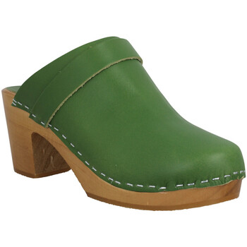 Chaussures Femme Mules Hoof Eglantine Cuir Femme Vert Vert