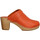 Chaussures Femme Mules Hoof Eglantine Cuir Femme Orange Orange