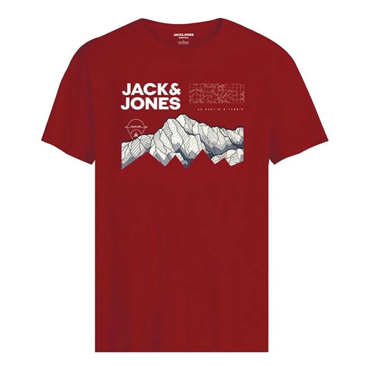 Vêtements Garçon T-shirts manches courtes Jack & Jones  Rouge
