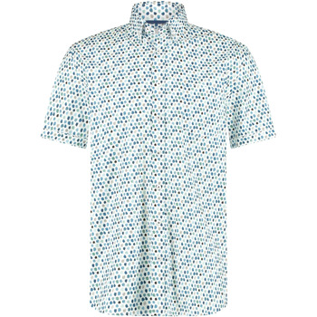 chemise state of art  chemise à manches courtes imprimée en bleu 