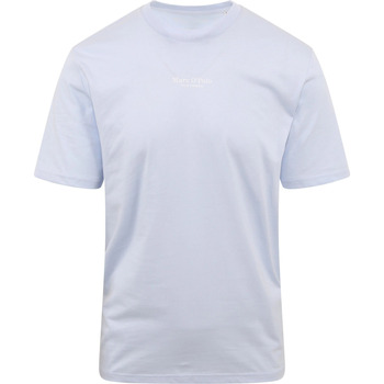Vêtements Homme T-shirts & Polos Marc O'Polo mit T-Shirt Logo Bleu clair Bleu