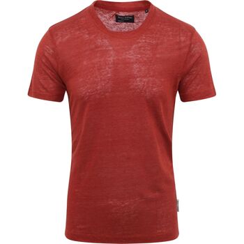 Vêtements Homme T-shirts & doppia Polos Marc O'Polo T-Shirt De Lin Rouge Rouge