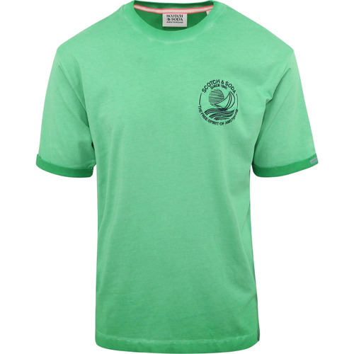 Vêtements Homme Chemise Oxford Blanche Scotch & Soda Scotch & Soda T-Shirt Logo Vert Vert