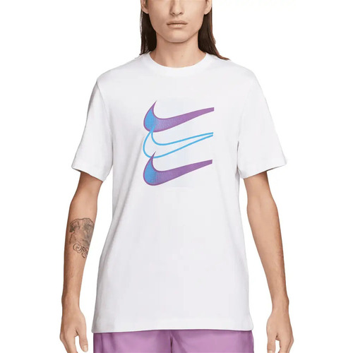 Vêtements Homme T-shirts manches courtes Nike Swoosh 12Mo Blanc