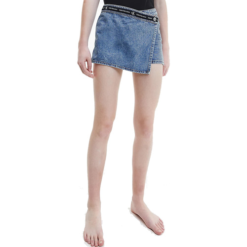 Vêtements Enfant Shorts / Bermudas Jean Paul Gaultier Black 'The Laminated' Leather Jacket IG0IG01448-1A4 Bleu