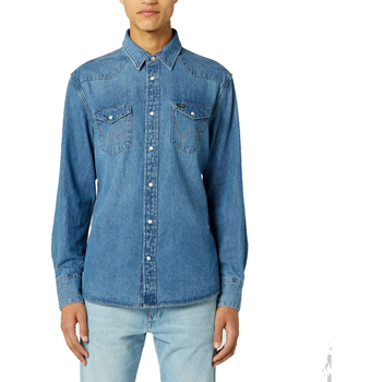Vêtements Homme Shirt Jeans Wrangler W5MSLW922 Bleu