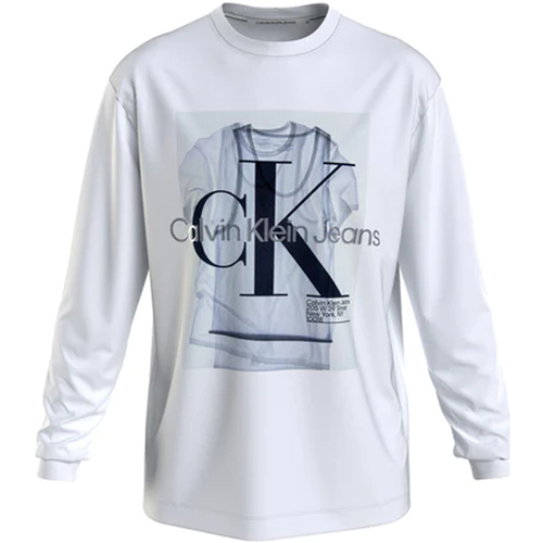 Vêtements Homme T-shirts manches courtes Calvin Klein Jeans J30J322615-YAF Blanc