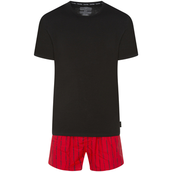 Vêtements Homme Pyjamas / Chemises de nuit Calvin Klein Jeans Pyjama court coton fermée Noir