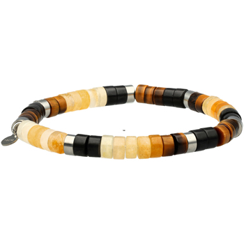bracelets sixtystones  bracelet perles heishi oeil  tigre-large-20cm 