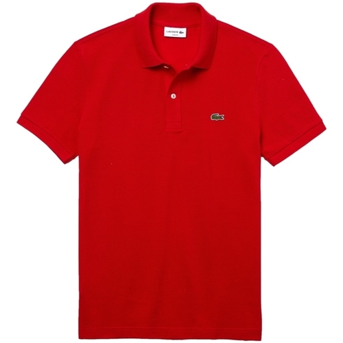 Vêtements Homme Lacoste logo-patch short-sleeve polo shirt Gelb Lacoste Slim Fit Polo - Rouge Rouge