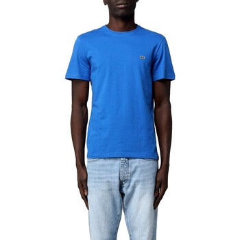 Vêtements Homme T-shirts manches courtes Lacoste CAMISETA AZUL HOMBRE   TH2038 Bleu