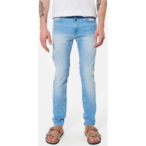 Vêtements Homme Jeans and skinny Kaporal - Jean slim délavé - bleu clair Bleu