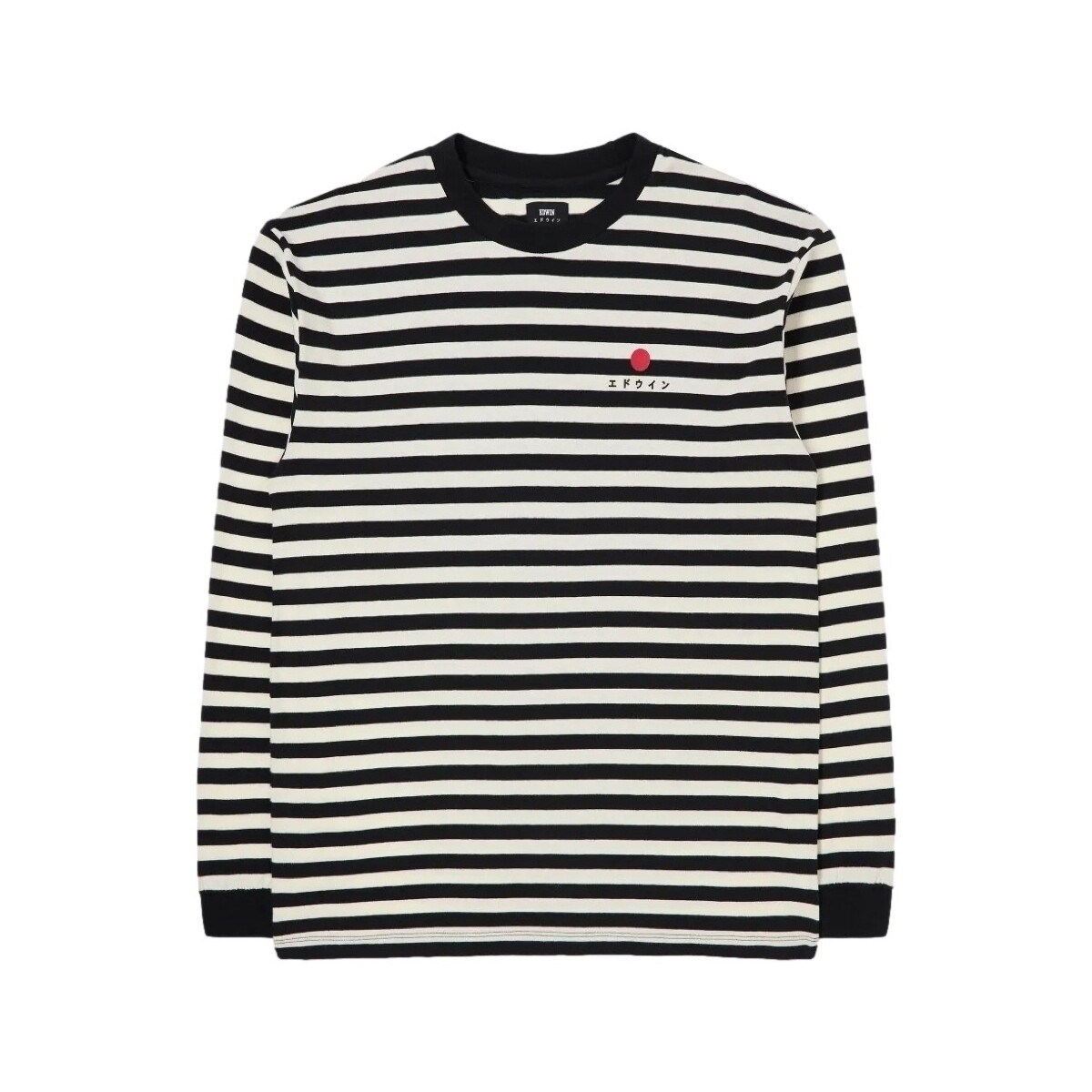 Vêtements Homme T-shirts & Polos Edwin Basic Stripe T-Shirt LS - Black/White Multicolore