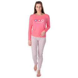 Vêtements Homme Pyjamas / Chemises de nuit Kindy Pyjama long en coton motif coeurs Rose