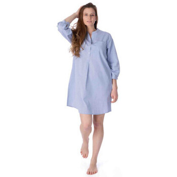 Vêtements Homme Pyjamas / Chemises de nuit Kindy Liquette en pur coton et manches 3/4 Bleu