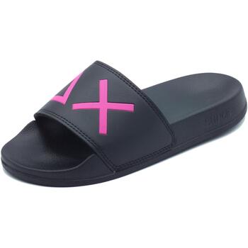 Chaussures Femme Mules Sun68 X33228 Slippers Logo Noir