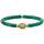 Mocassins & Chaussures bateau Bracelets Sixtystones Bracelet Heishi Malachite Bouddha-Large-20cm Vert