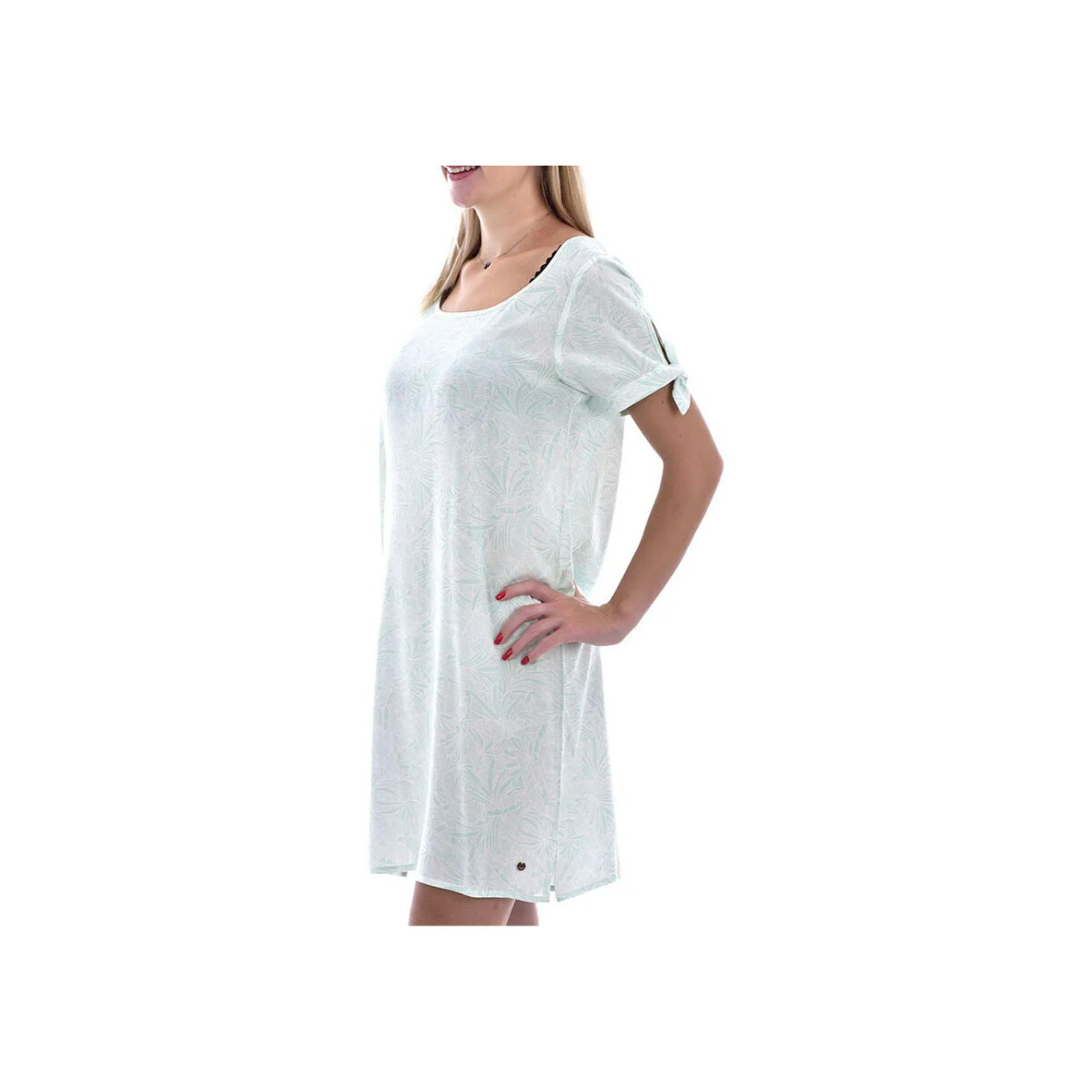 Vêtements Femme Robes Deeluxe - Robe à imprimé - vert menthe Blanc