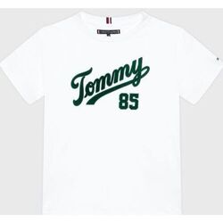 Vêtements Enfant T-shirts & Koszulka Polos Tommy Hilfiger KB0KB08032-YBR WHITE Blanc