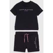 Tommy Jeans logo tape belt in black