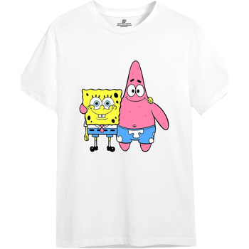 Vêtements Homme T-shirts manches longues Spongebob Squarepants  Beige