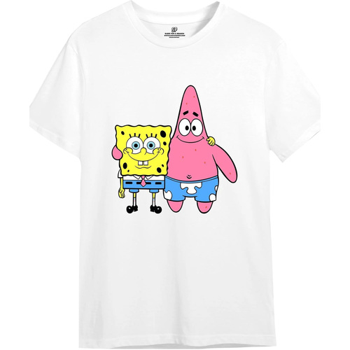 Vêtements Homme T-shirts manches longues Spongebob Squarepants TV1818 Beige