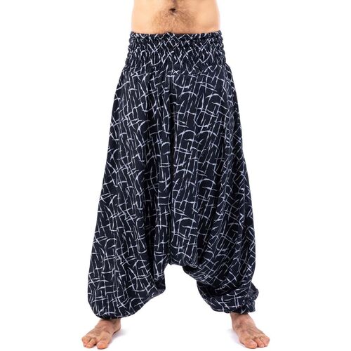 Vêtements Pantalon Sarouel Bali Coton Fantazia Sarouel élastique grande taille mixte Logan Noir