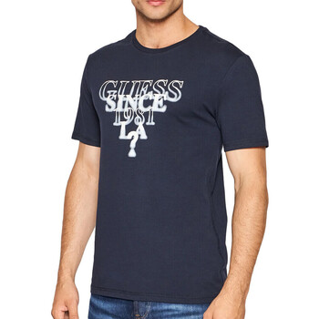 Vêtements Homme T-shirts manches courtes Guess G-M2YI44J1311 Bleu