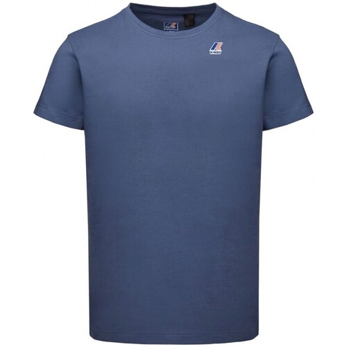 Vêtements Homme T-shirts & Polos K-Way T-Shirt Le Vrai Edouard Bleu Indigo Bleu