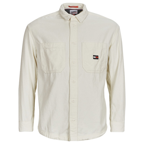 Vêtements Homme Chemises manches longues Tommy Reporter Jeans TJM CASUAL CORDUROY OVERWorker Blanc