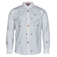 Vêtements Homme Chemises manches longues Tommy Jeans TJM CLSC FLAG CRITTER SHIRT Blanc