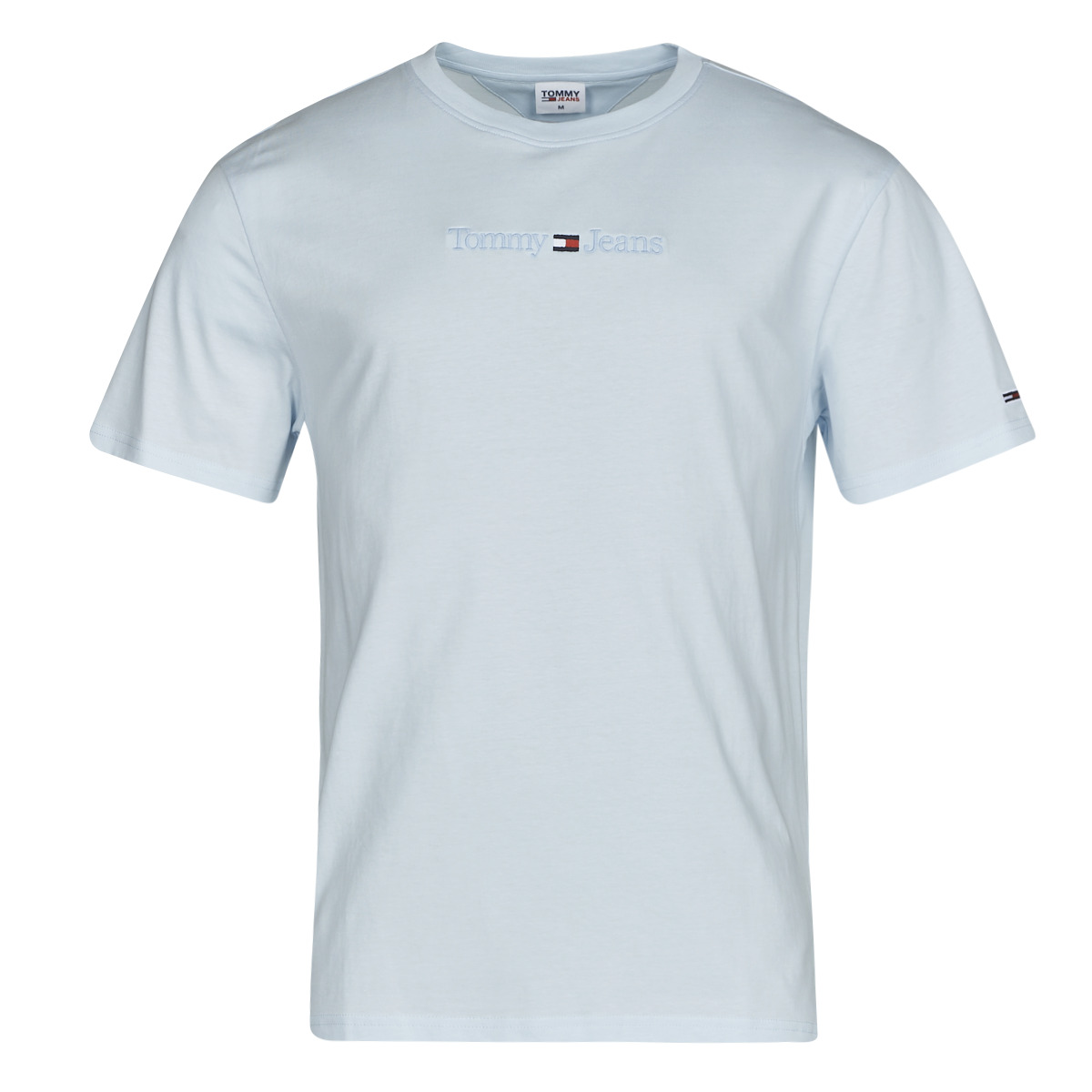 Vêtements Homme T-shirts manches courtes desert Tommy Jeans TJM CLSC SMALL TEXT TEE Bleu ciel