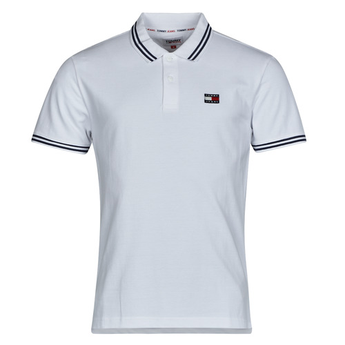 Vêtements Homme Polos manches courtes Rlxd Tommy Jeans TJM CLSC TIPPING DETAIL POLO Blanc