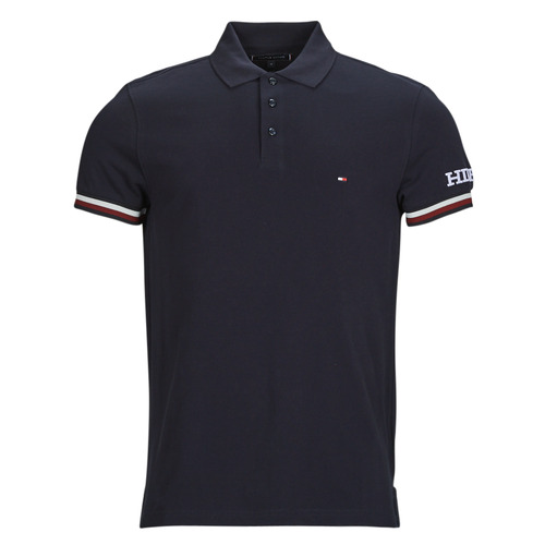 Vêtements Homme Polos manches courtes Tommy item Hilfiger MONOTYPE GS CUFF SLIM POLO Marine