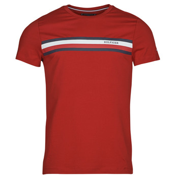 Vêtements Homme T-shirts manches courtes Tommy Hilfiger RWB MONOTYPE CHEST STRIPE TEE Rouge
