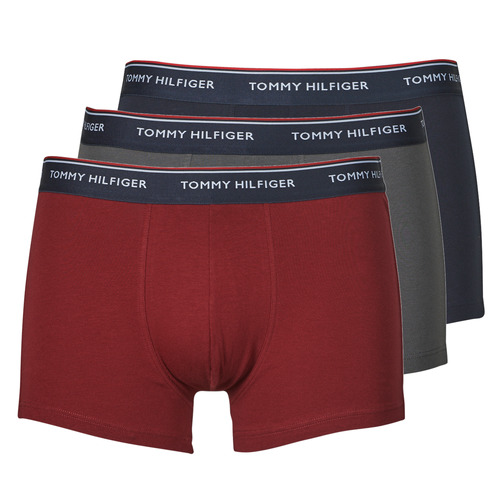 Sous-vêtements Homme Boxers Briefs Tommy Hilfiger 3P TRUNK X3 Marine / Gris / Bordeaux