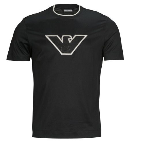Vêtements Homme T-shirts sheer-panelled manches courtes Emporio Armani 6R1T72 Noir