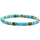 Montres & Bijoux Bracelets Sixtystones Bracelet Perles Heishi Turquoise Jaspe -Large-20cm Multicolore