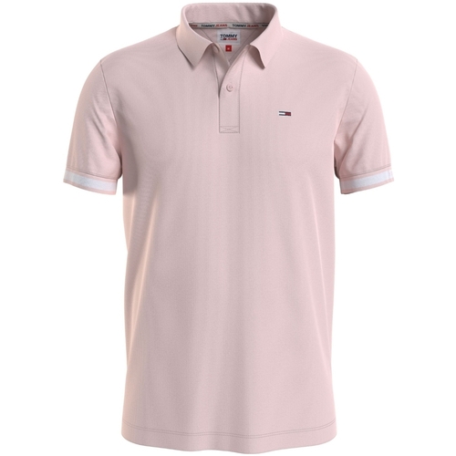 Vêtements Homme T-shirts & Polos Tommy Jeans Polo manches courtes Homme  Ref 59571 Rose Rose