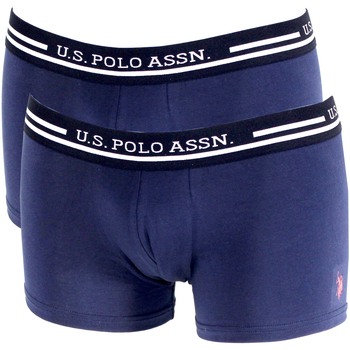 Sous-vêtements Boxers U.S Curta POLO Assn. PACK DE 2 BOXERS BASICS NAVY  LOW - US Curta POLO ASSN Marine